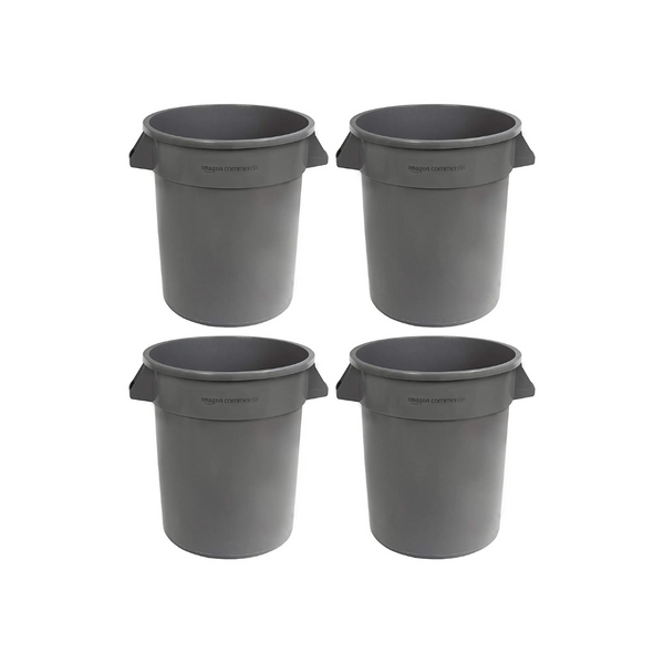 AmazonCommercial 20 Gallon Heavy Duty Round Trash/Garbage Cans