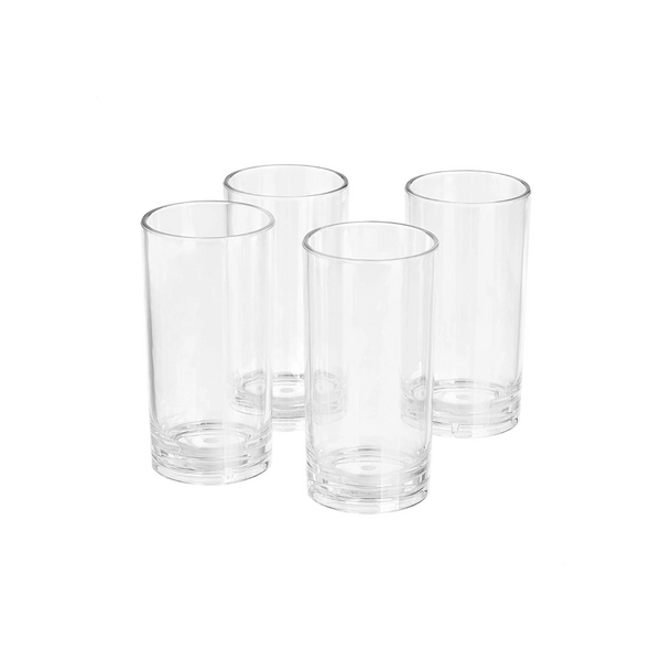 Set of 4 Amazon Basics Tritan Highball Glasses - 18-Ounce