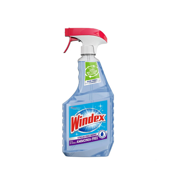 Botella de gatillo para limpiador de vidrios sin amoníaco Windex