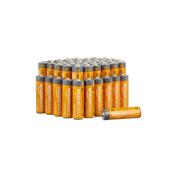 Amazon Basics 48 Pack AA High-Performance Alkaline Batteries