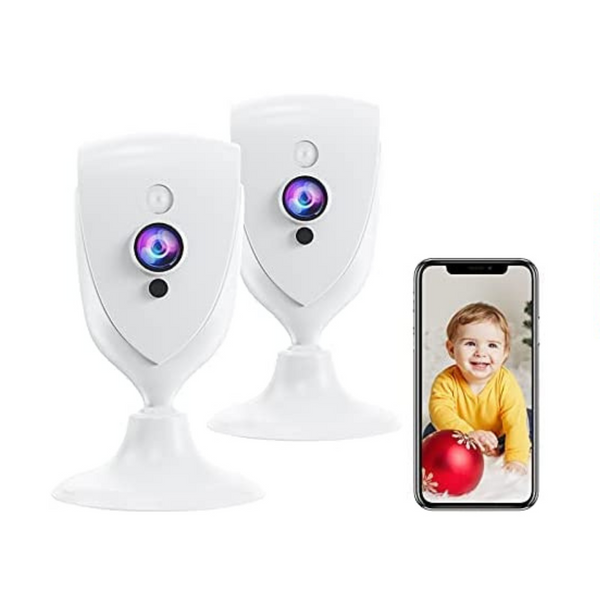 2 1080P Baby Monitors with Camera and Audio