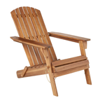 Silla Adirondack plegable para exteriores fabricada con madera de acacia