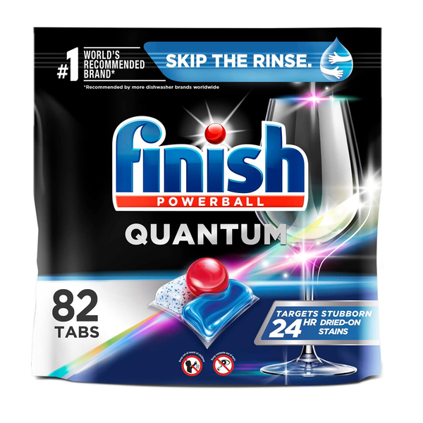 82 Finish Quantum Dishwasher Detergent Powerball Dishwashing Tablets