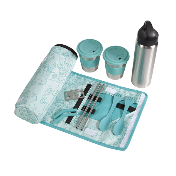 10-Piece Ozark Trail Reusable Cutlery & Drinkware Combo Set