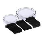 125-Pc Disposable Dinnerware Set to Serve 25 Guests