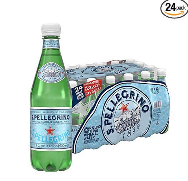 24 Bottles Of S.Pellegrino Sparkling Natural Mineral Water