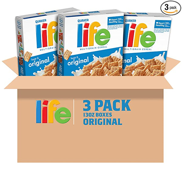 3 Cajas de Cereal de Desayuno Original Life