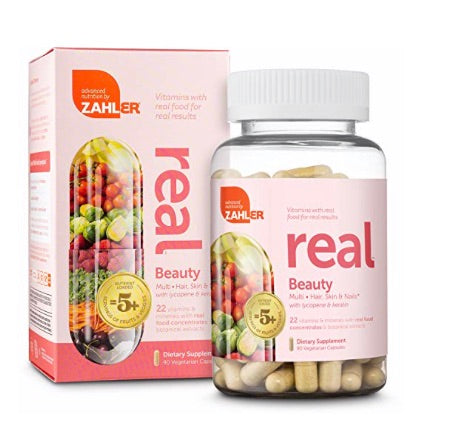 90 Zahler Real Beauty Multivitamin, Complex Targeting Skin Hair & Nails