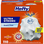 110 Pack Of Hefty Ultra Strong Tall Kitchen Trash Bags