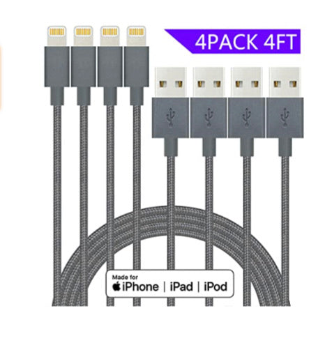 Paquete de 4 cables Lightning para iPhone