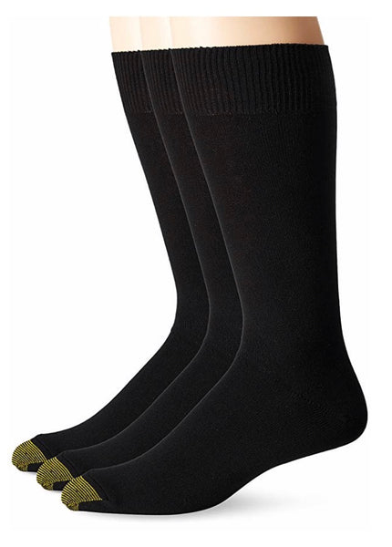 Gold Toe Paquete de 3 calcetines de punto microplano para hombre