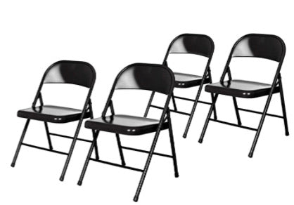 4 Steel Folding Chairs