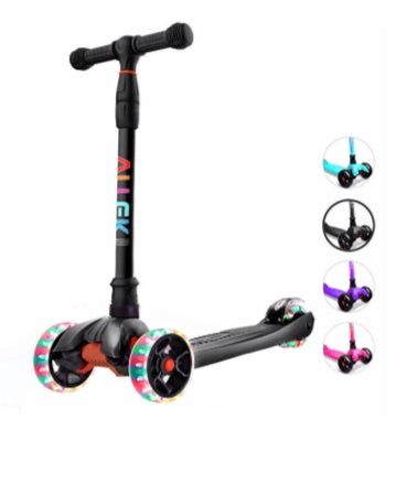 Kick Scooter With Light Up Wheels (4 Colors)