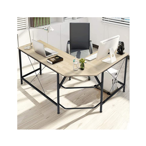 L Shaped Computer Desk with CPU Stand