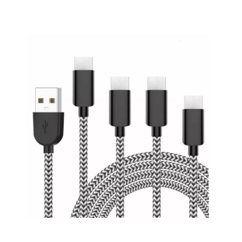 Paquete de 4 cables de carga rápida USB tipo C